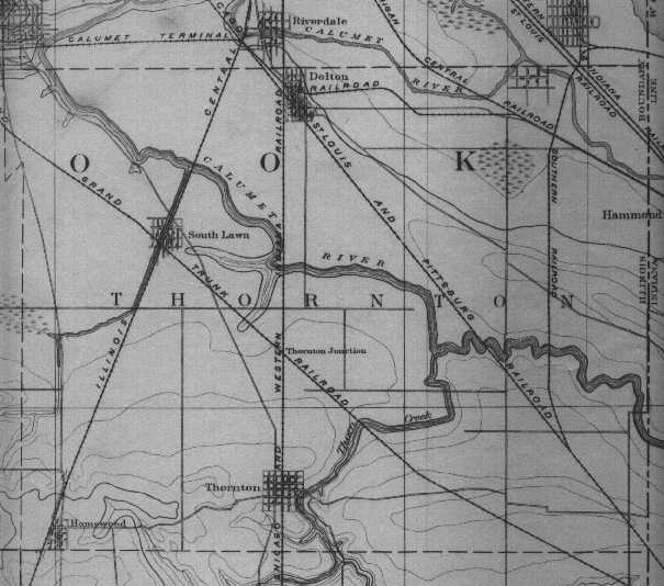 Thornton Twp., Illinois, map